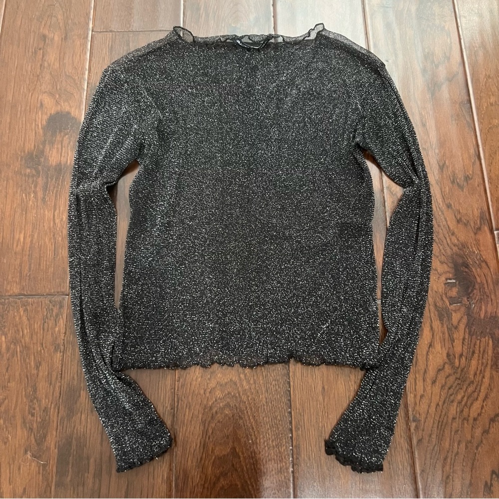 Brandy Melville glitter long sleeve